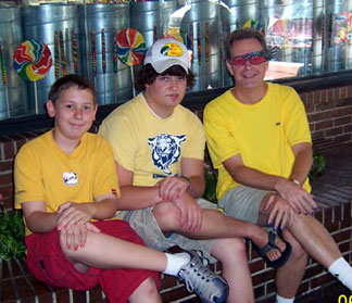 Campbell United Methodist Church's choir boys wears red polish